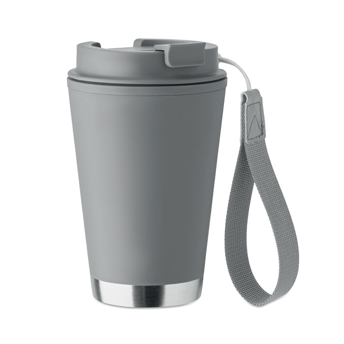 Gobelet à personnaliser 300 ml en matériaux recyclés Topiz gris pierre